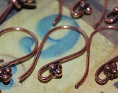 Pick Quantity ~ Solid Copper Ear Wires with 3 Balls Free Shipping US Pick Quantity ~ Solid Copper Ear Wires with 3 Balls Free Shipping US