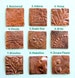 Qty 2 Solid Copper Blanks with Asst Texture Option - for Patina or enameling - Free Shipping USA 