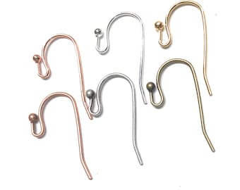 Französische Ball Ohrdrähte aus Kupfer, Messing und Silber - Messing basiert kostenloser Versand US