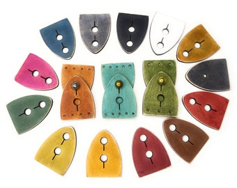 Qty 10 Leder-Blatt-Verschlüsse ~ 25 mm breit für Perlen-Designs