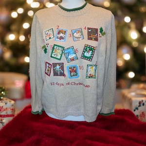 Vintage Christopher & Banks Ugly Christmas Sweater - Women&#39;s size L.