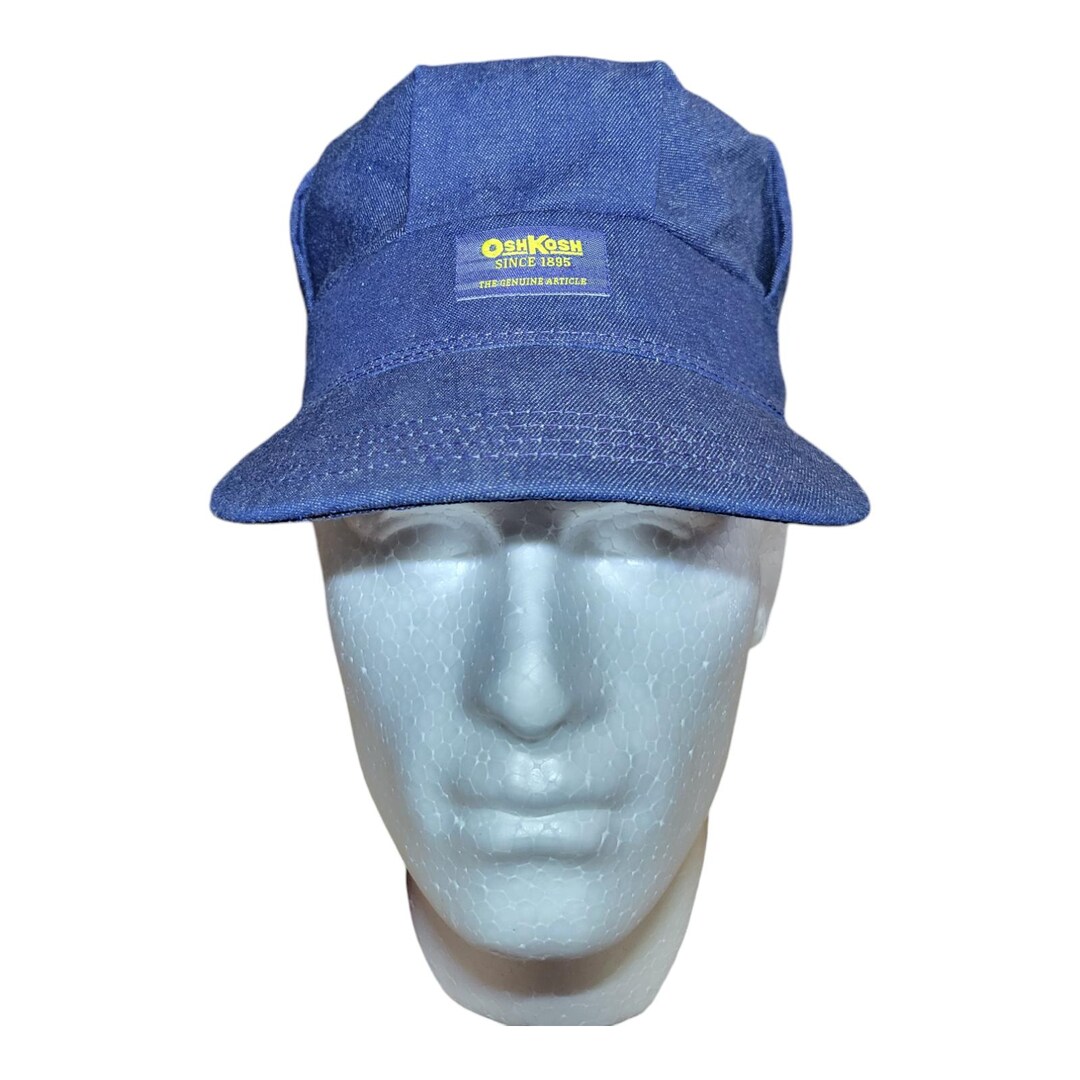 Vintage Oshkosh B' Gosh Blue Denim Snapback Train Conductors