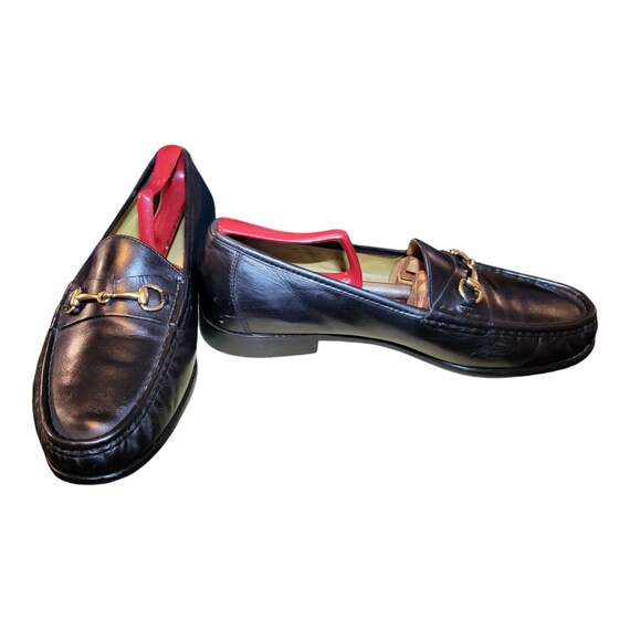 Vintage Cole Haan Classic Black Soft Leather Horsebit Horse Bit Slip on Loafers Shoes 10W Shoes Etsy