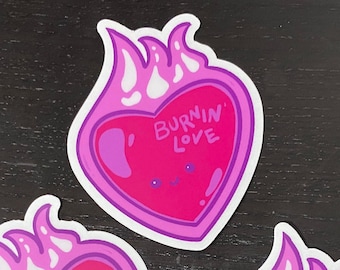 Cute Burnin Love - Cute Vinyl Sticker