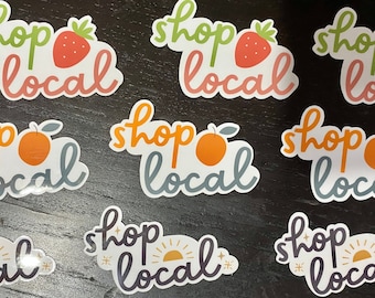 Shop Local Vinyl Sticker – Notebook Decal