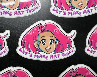 Candi Vinyl Sticker – Let's Make Art Today!