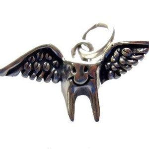 Tooth Fairy Charm, Sterling Silver