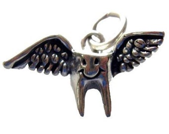 Tooth Fairy Charm, Sterling Silver