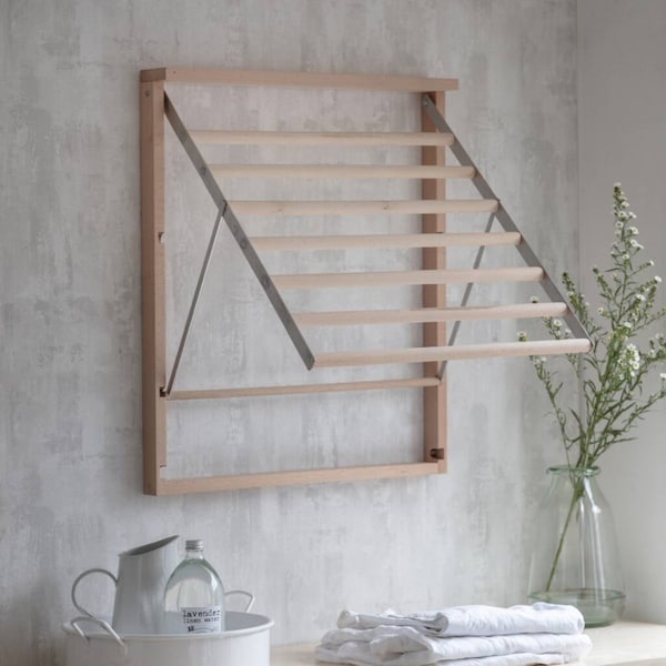 Wood Wall Hanging Drying Rack - Etsy