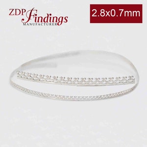 12 Inch (30.5cm) x 1.8mm Width Sterling Silver 935 Strip Gallery Decorative Pattern wire (C000161)