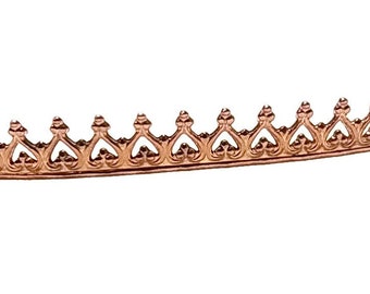 24 Inch (61cm) x 4.75mm Width Copper Strip Gallery Decorative  Pattern wire (C010052CO)