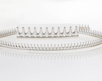 12 Inch (30.5cm) x 5.5mm Width Sterling Silver 935 Strip Gallery Decorative  Pattern wire Sterling Silver Wire (C000292)by ZDP Findings