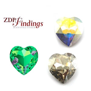 28mm Big Heart European Crystal  4827 Crystal, Choose Your Color (S482728V)