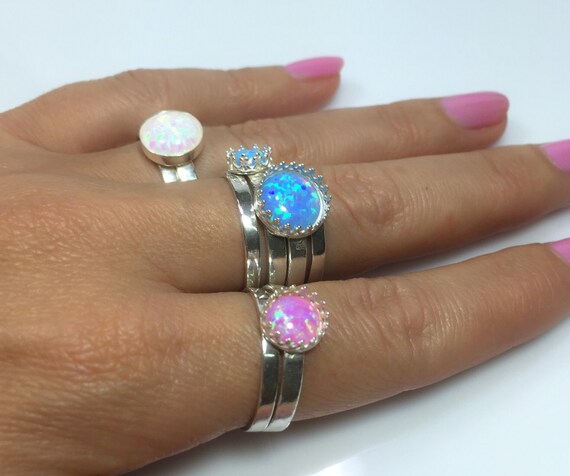 2pcs X Plain Sterling Silver 925 Stamped Classic Ring Blank. Base 