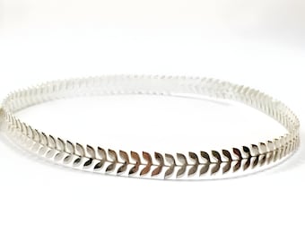 12 Zoll (30,5 cm) x5mm Breite Sterling Silber 935 Streifen Galerie Dekoratives Muster Draht Sterling Silberdraht (C000173)ZDP Zubehör MANUFAKTUR