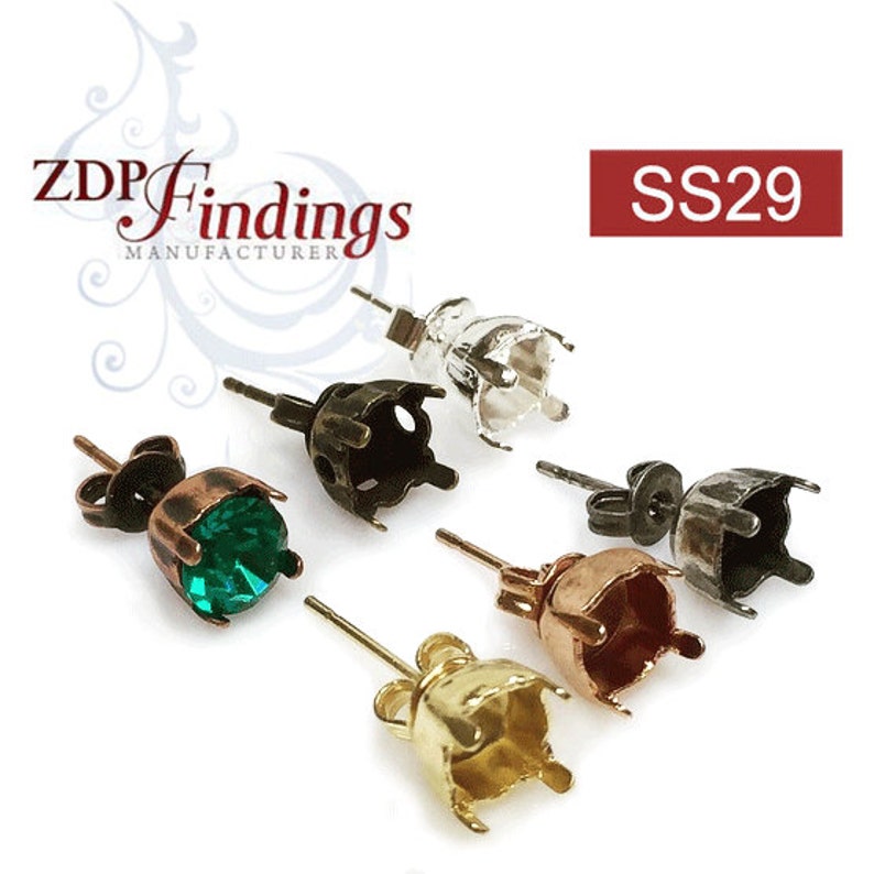 6pcs x 3 pairs x ss39 1028 1088 Swarovski Lever back Earrings with Loop