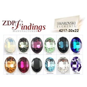30x22mm Oval Shape Swarovski 4127, Choose Your Color (S41273022V)