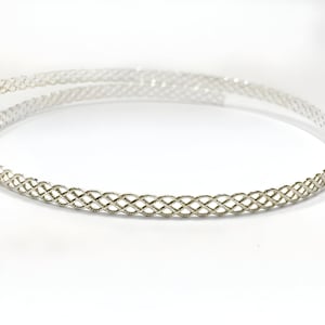 12 Inch (30.5cm) x 4mm Width Sterling Silver 935 Strip Gallery Decorative  Pattern wire Sterling Silver 935 Wire (C000071)by ZDP Findings