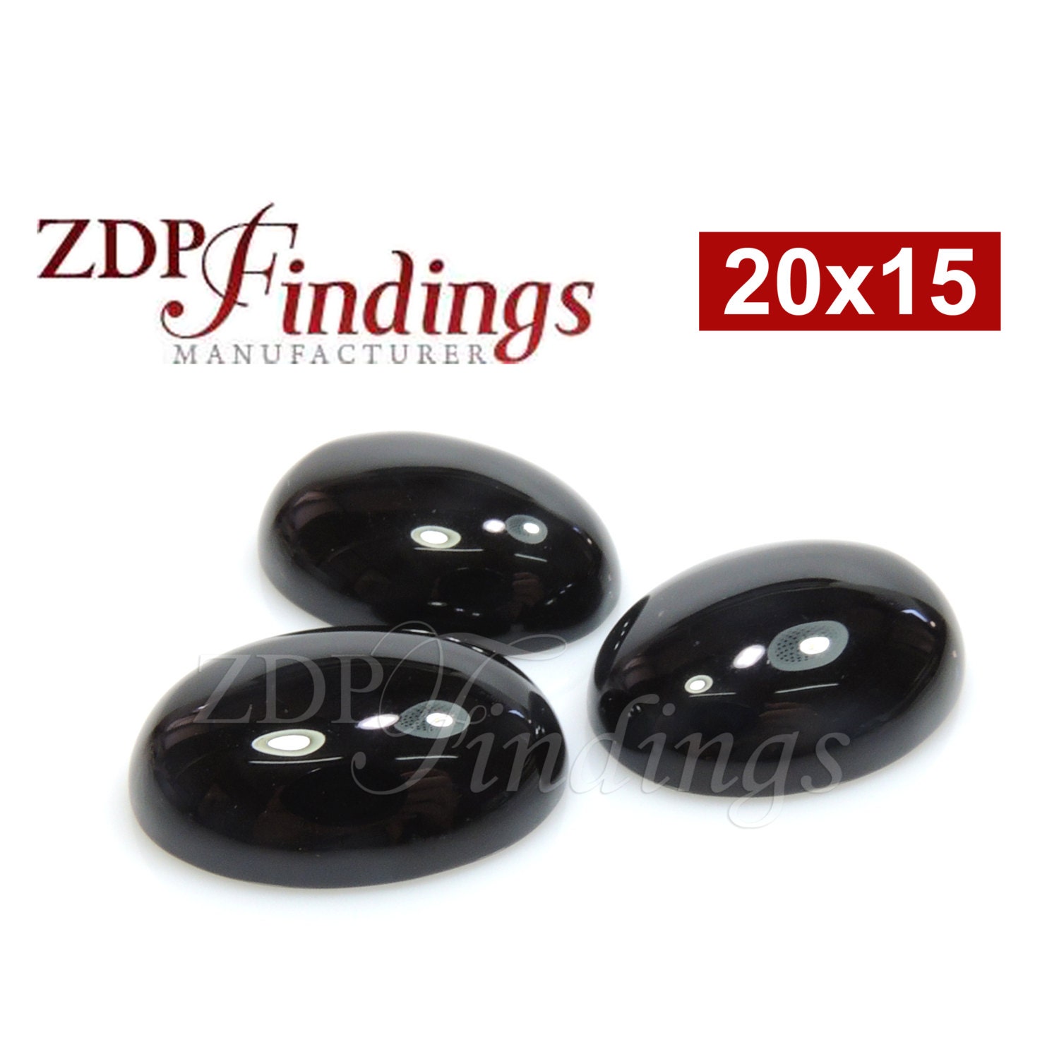 4pcs X Oval 20x15mm Natural Black Onyx Cabochon (BDS19) - Etsy