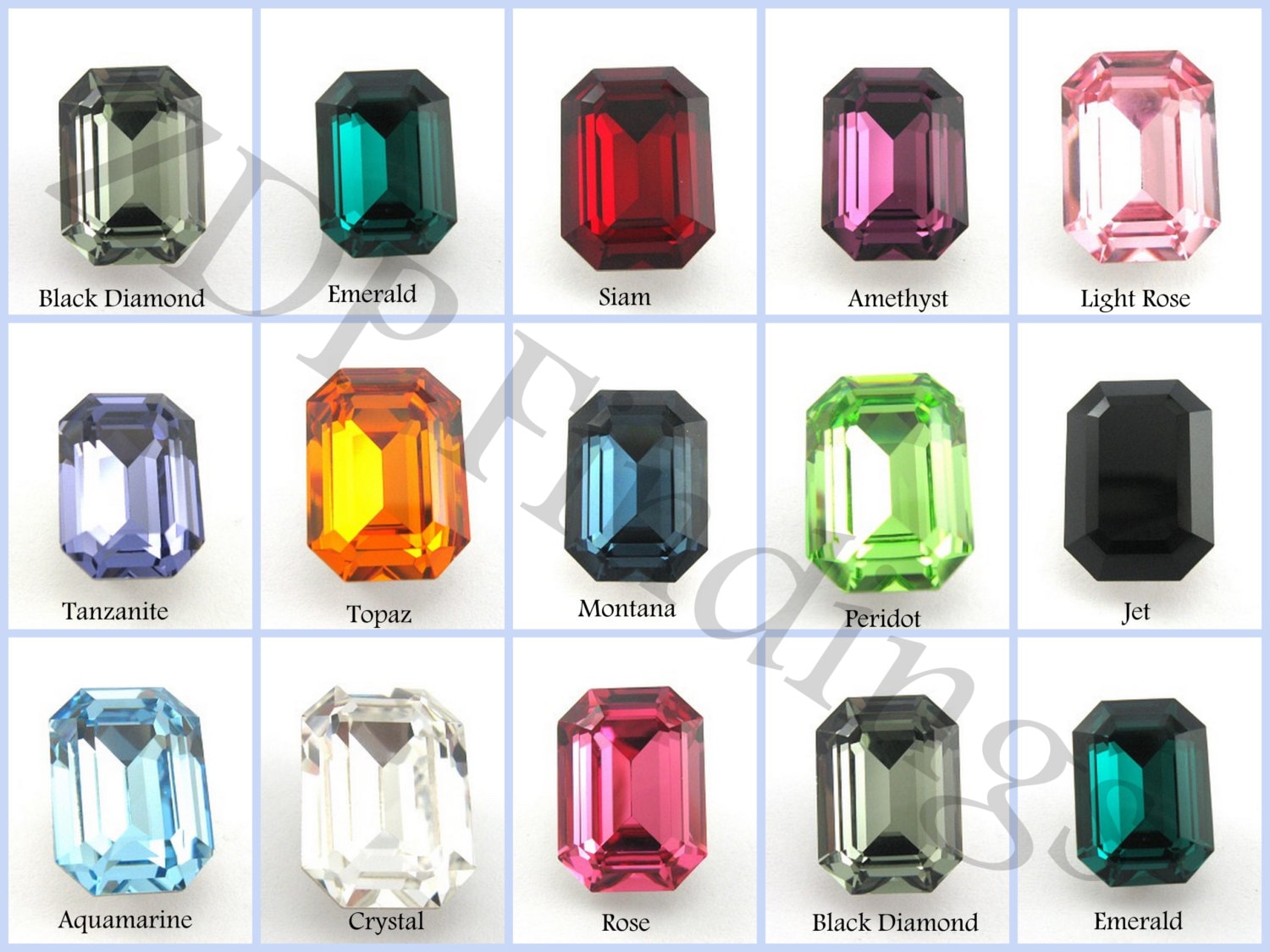 sKK スワロフスキー　#4610 18×13mm 35個 2pcs X Swarovski 18x13mm Octagon Multi Colors Crystal 4610