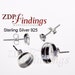 10pcs x Round Bezel Cups Earring Posts, 925 Sterling Silver, Direct from Manufacturer, Choose your Size (6100SHV) 