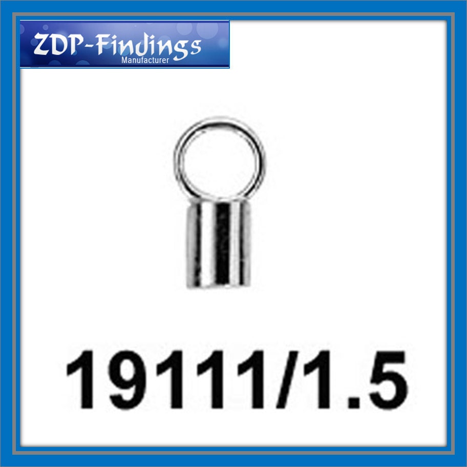 20pcs X End Cap for 1.5mm Cable Sterling Silver (19111/1.5) - Etsy