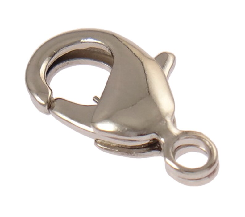 50pcs X Brass Lobster Clasp Platinum Color Plated Nickel Etsy
