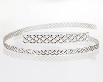 12 Inch (30.5cm) x 3.4mm Width Sterling Silver 935 Strip Gallery Decorative  Pattern wire (C000058) by ZDP Findings MANUFACTURER