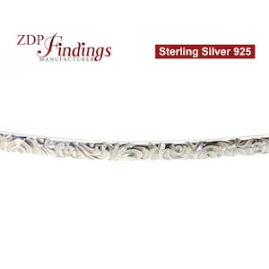 12 Inch (30.5cm) x 2mm Width Sterling Silver 935 Strip Gallery Decorative  Pattern wire (C000341) by ZDP Findings MANUFACTURER