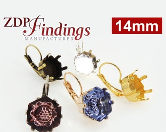 スワロフスキー 4681 クリスタルに適合する六角形 14 mm ベゼル