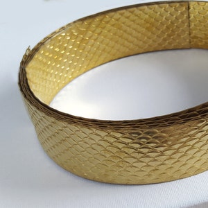 12 Inch (30.5cm) x 38.8mm Width, Very wide Brass Strip Gallery Decorative  Pattern wire (C010013BR)