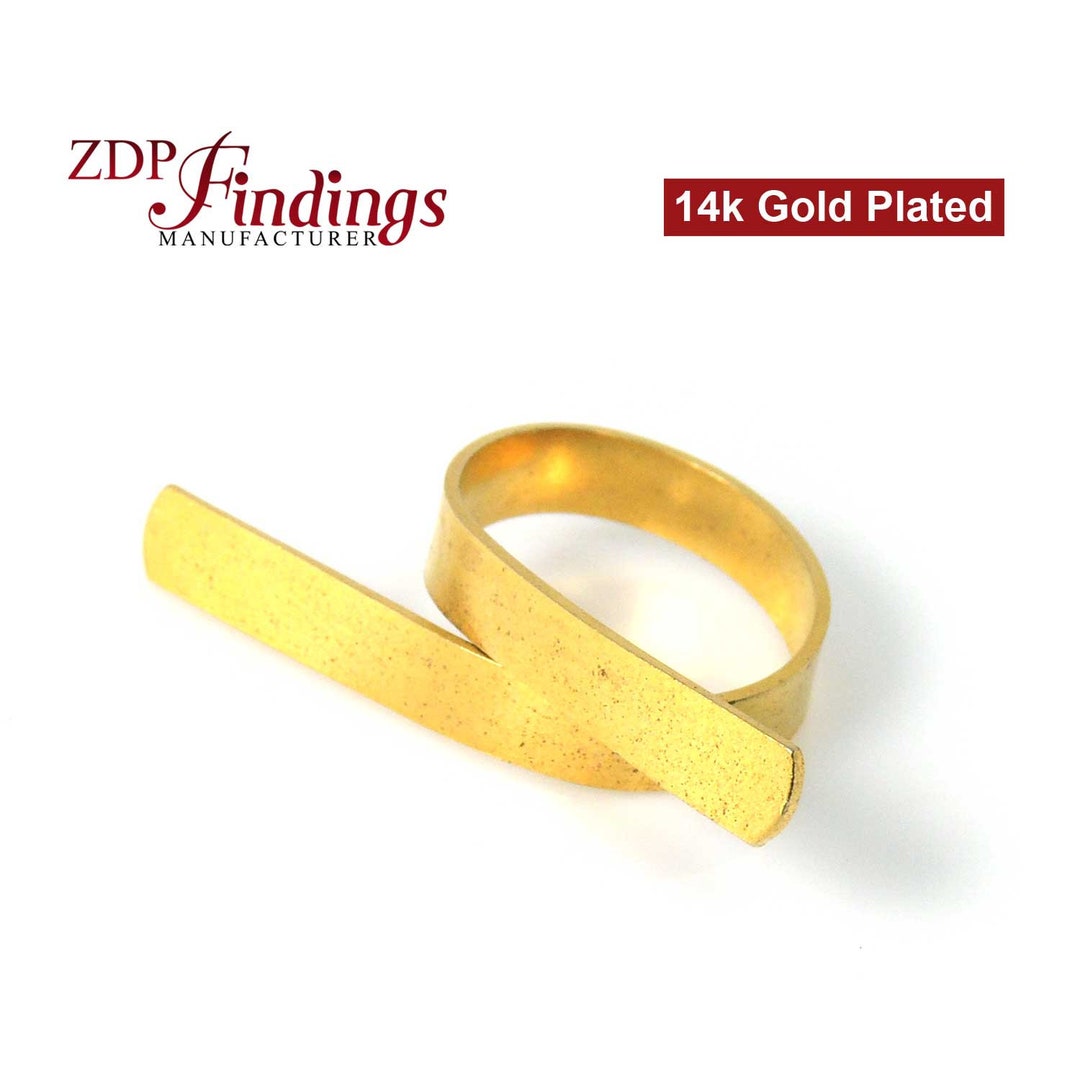 8pcs X 14k Unique Gold Plated Avantgarde Ring DDE65 Etsy