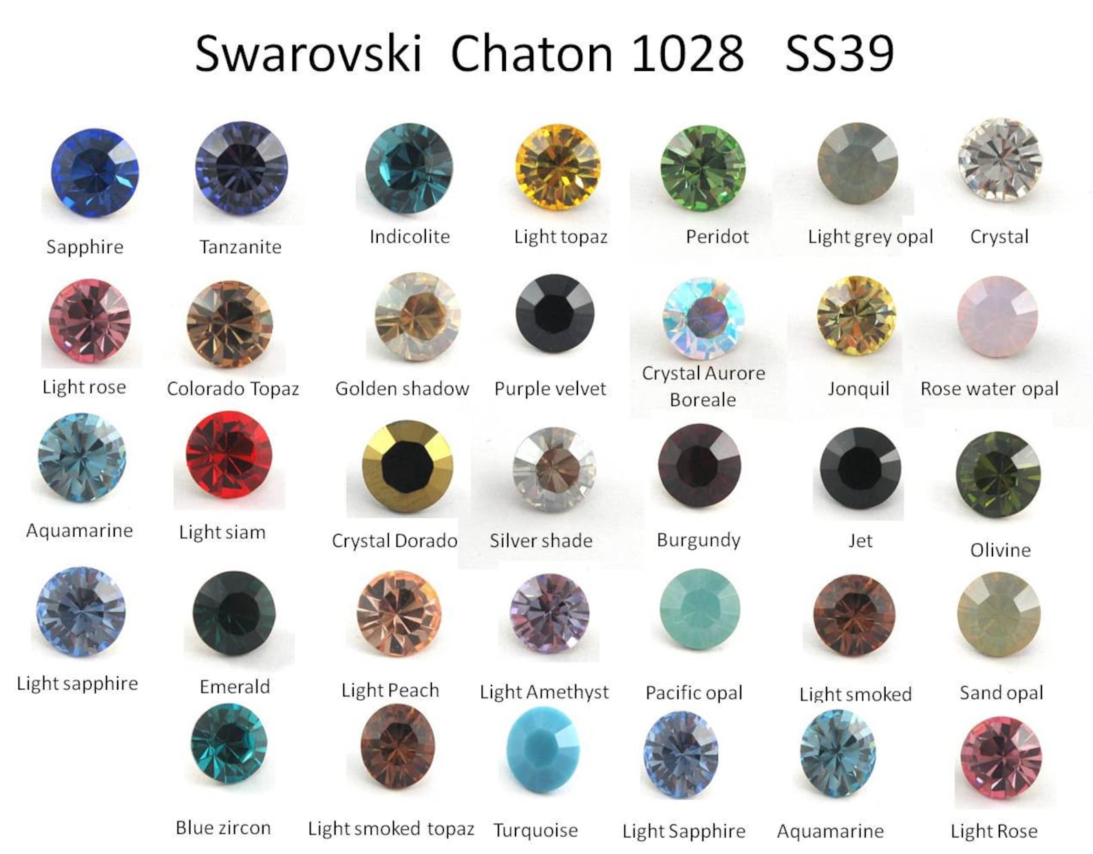 12pcs x Swarovski SS39 Multi Colors 8.2mm Round Xilion Crystal Etsy