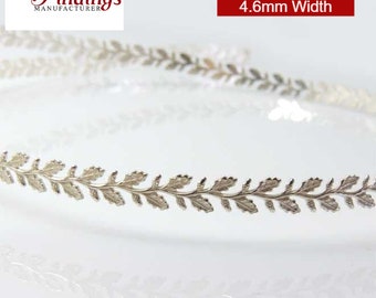 12 Inch (30.5cm) x 4.6mm Width Sterling Silver 935 Strip Gallery Decorative  Pattern wire 935 Sterling Silver Wire (C000792)by ZDP Findings