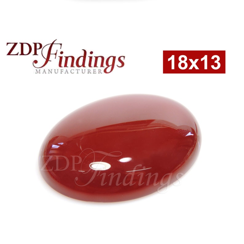 4pcs x Oval 18x13mm Natural Carnelian Cabochon CAROVCB1813