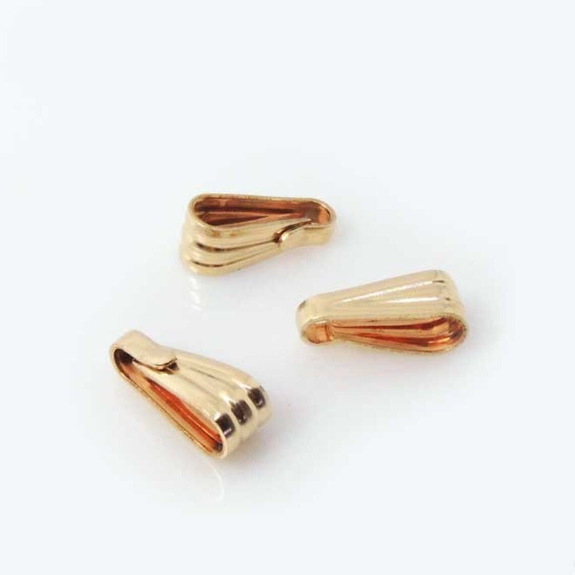 3pcs X 14K Gold Filled Pinch Bail for Dangle Pendant 10x4mm Etsy