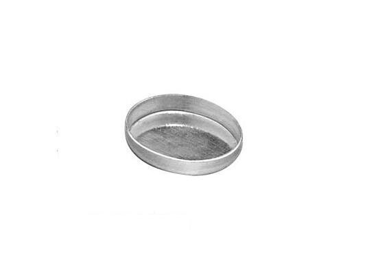 12pcs X Oval 12x10mm Bezel Cup Settings, Sterling Silver 925