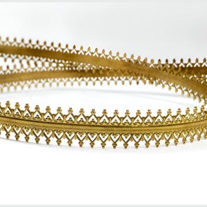 24 Inch (61cm) x 10mm Width ,Brass Strip Gallery Decorative  Pattern wire (C120193BR) by ZDP Findings MANUFACTURER