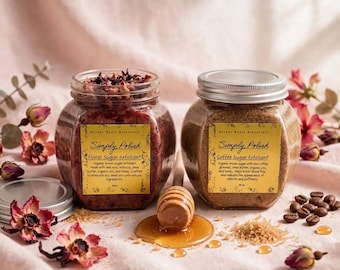 SIMPLY POLISH | Brown Sugar Firm Exfoliant (Coffee or Hibiscus Rose)