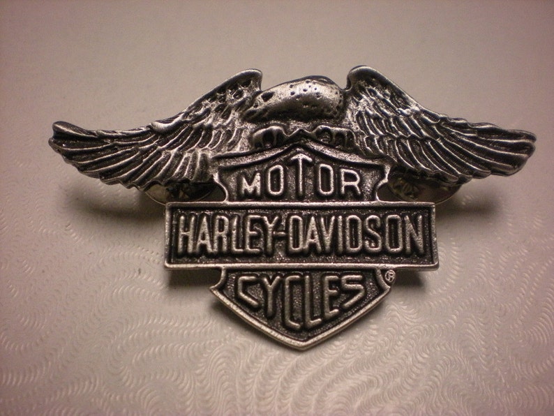 Vintage harley davidson pin. GREAT SHAPE Etsy