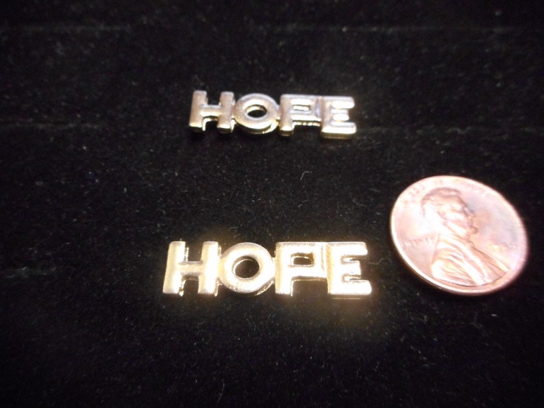 LOT of 10 little tack pins that read HOPE give to family and friends vintage premier designs