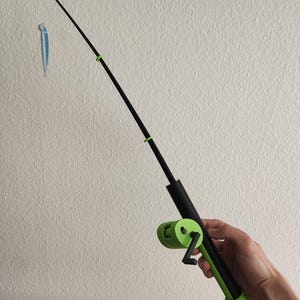 Helt 3D-printat fiskespö + bete | 3D-printfil