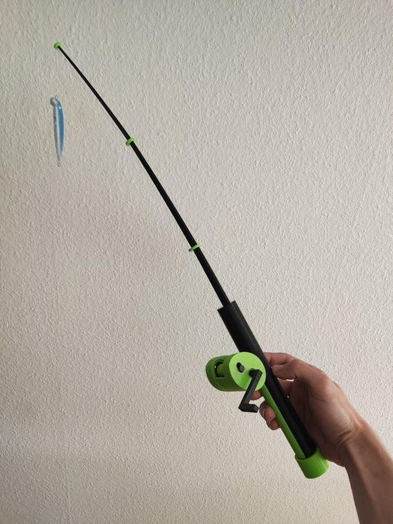Fully 3D Printed Fishing Rod + Lure | 3D Print File - Etsy Israel Fully 3D Printed Fishing Rod + Lure | 3D Print File - Etsy Israel