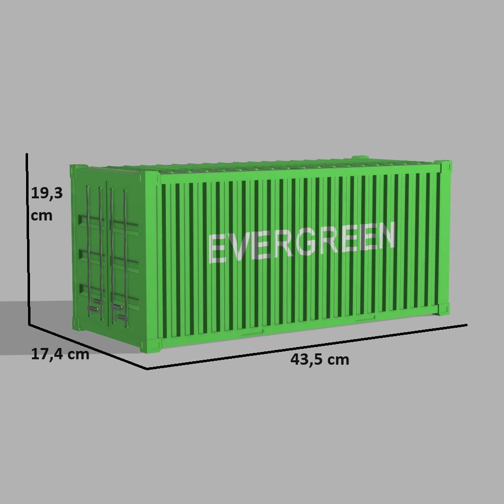 20 Foot Container 1:14 Scale - Etsy