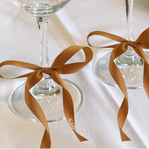 Customizable Satin Ribbon Place Card,  Elegant Seating tags, For Any Special Occasion Place Card, Unique Card, White Name Cards Place Cards
