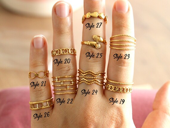 Bague femme chaine hotsell