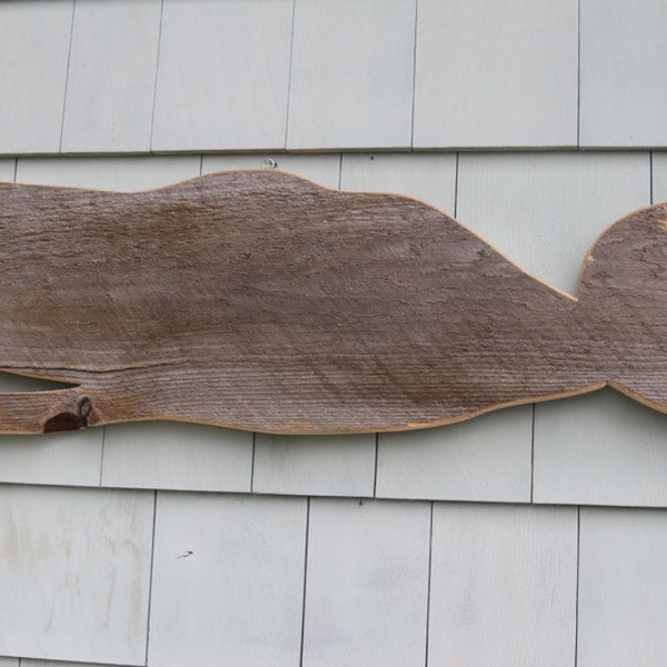 Weathered Whale Carving