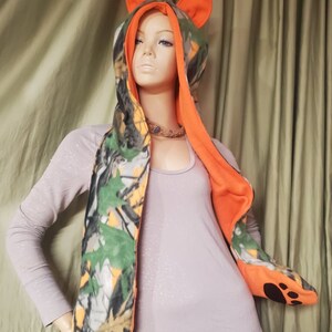 Scarf Hat! Many to choose from! Complete with mitts, paws and EARS! Ready to ship!(2nd Listing)