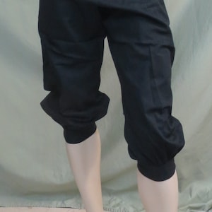 Pirate Pants Black or Navy Blue Custom Your Size Steampunk Cosplay LARP Renaissance Free Shipping