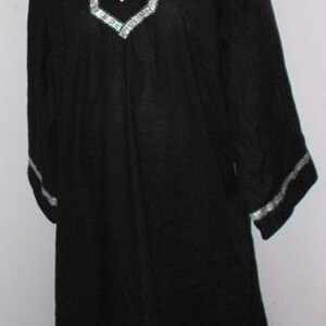 Wiccan Gothic Pagan Renaissance Wizard LARP Robe Gown Dress Steampunk Cosplay Custom with trim Free Shipping image 4